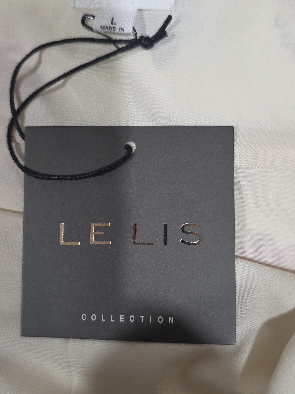 LE LIS Floral Mini Dress  Cottagecore  Coquette Style SIZE L - Picture 11 of 11